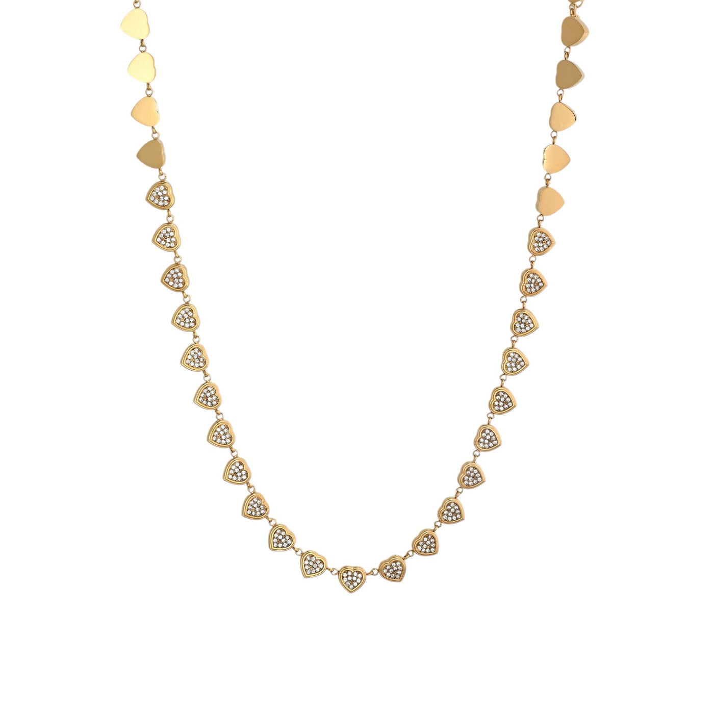 Collana Delicate con cuori e zirconi