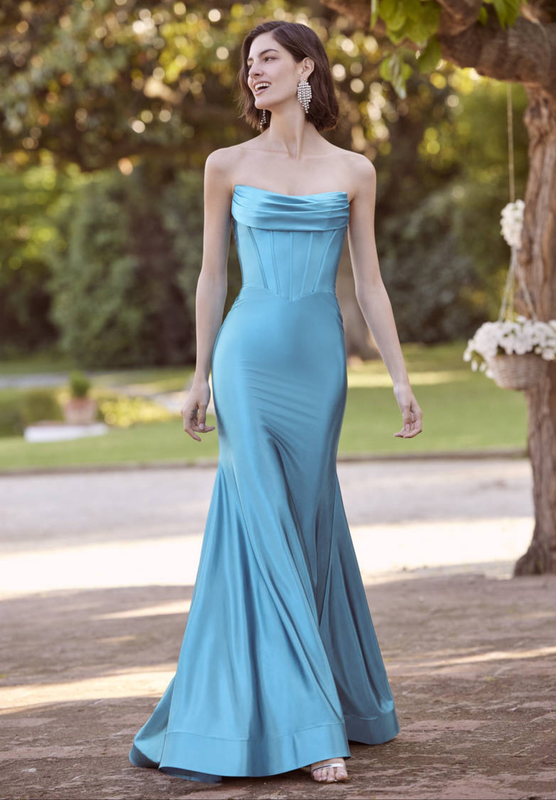 Abito Cerimonia Morilee Turchese - evo127