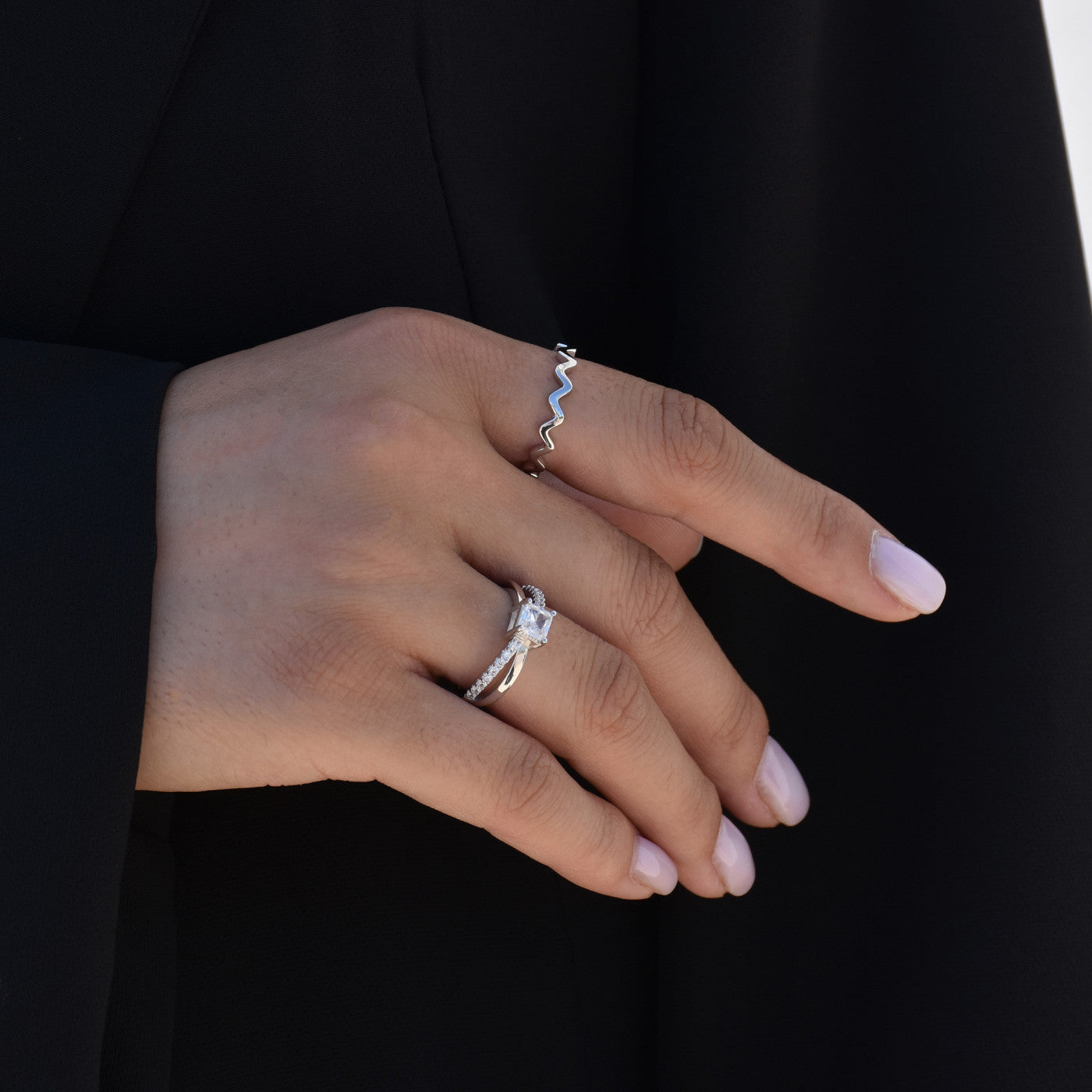 Anello BeLove con zigzag - Placcato in oro