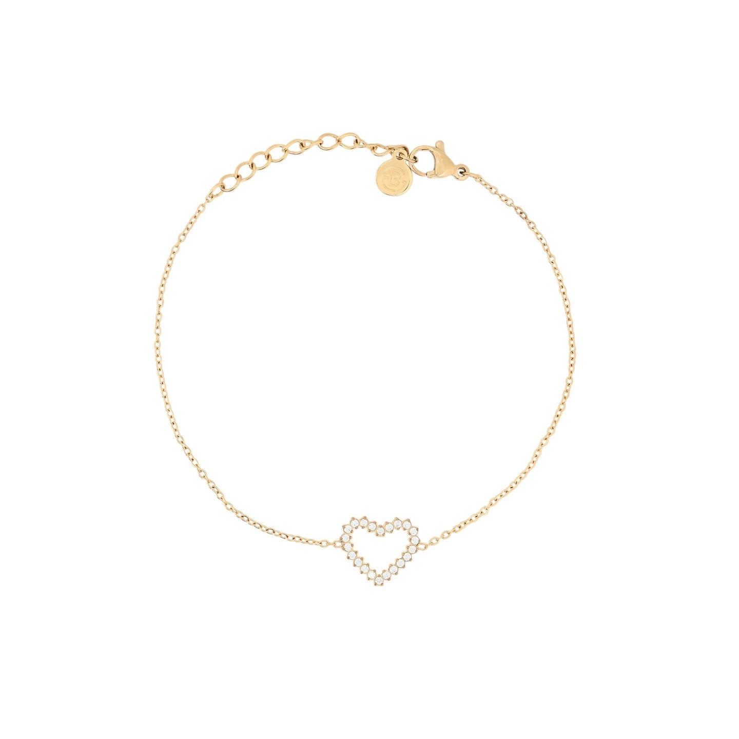 Bracciale Delicate cuore e zirconi