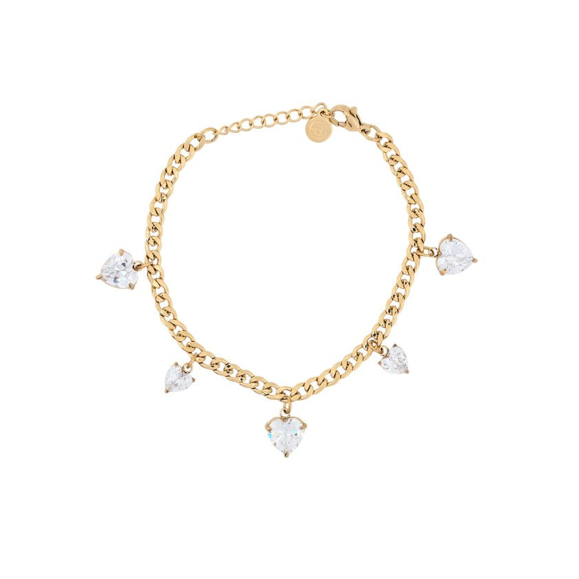 Bracciale con zirconi - Acciaio Inossidabile