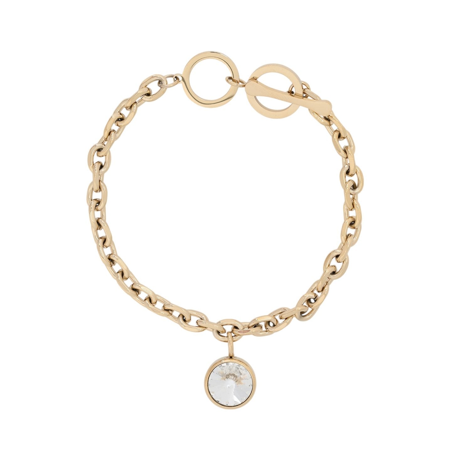 Bracciale Glamour semplice con brillante