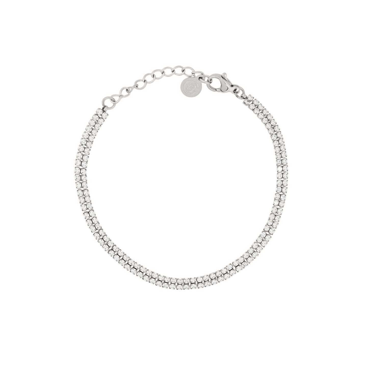 Bracciale Riviera doppio con zirconi