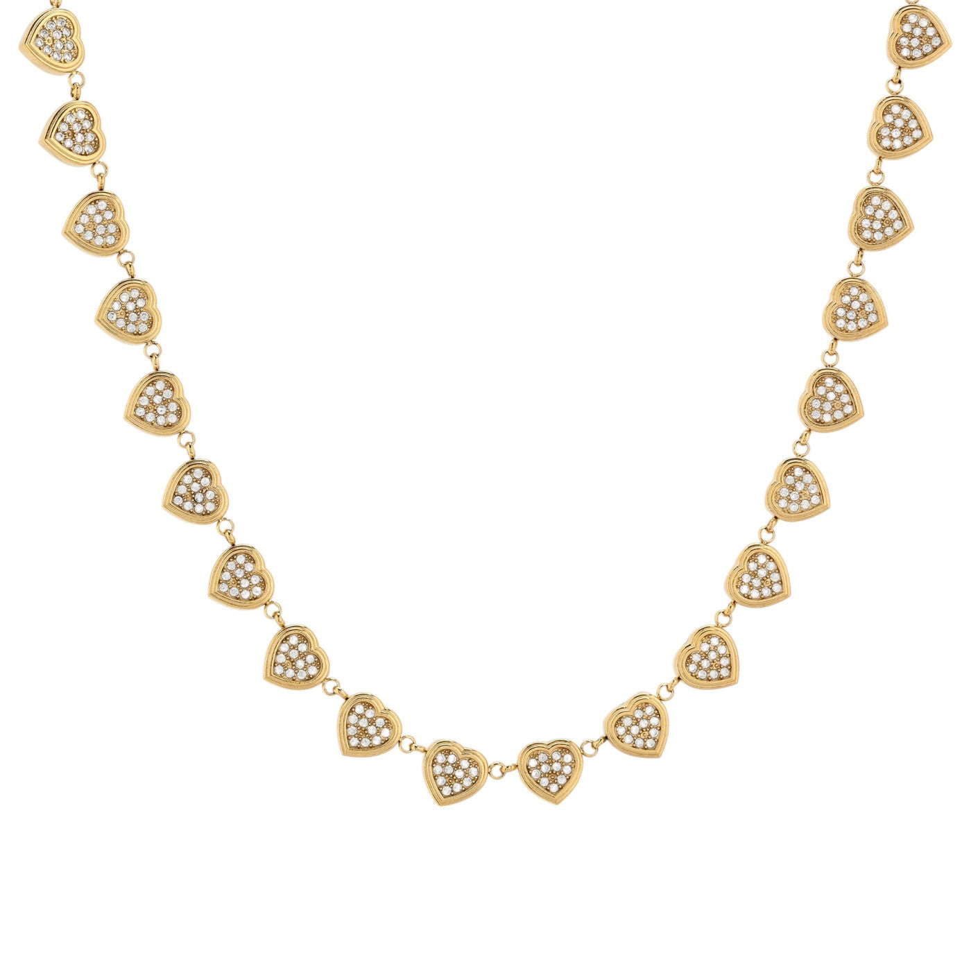 Collana Delicate con cuori e zirconi