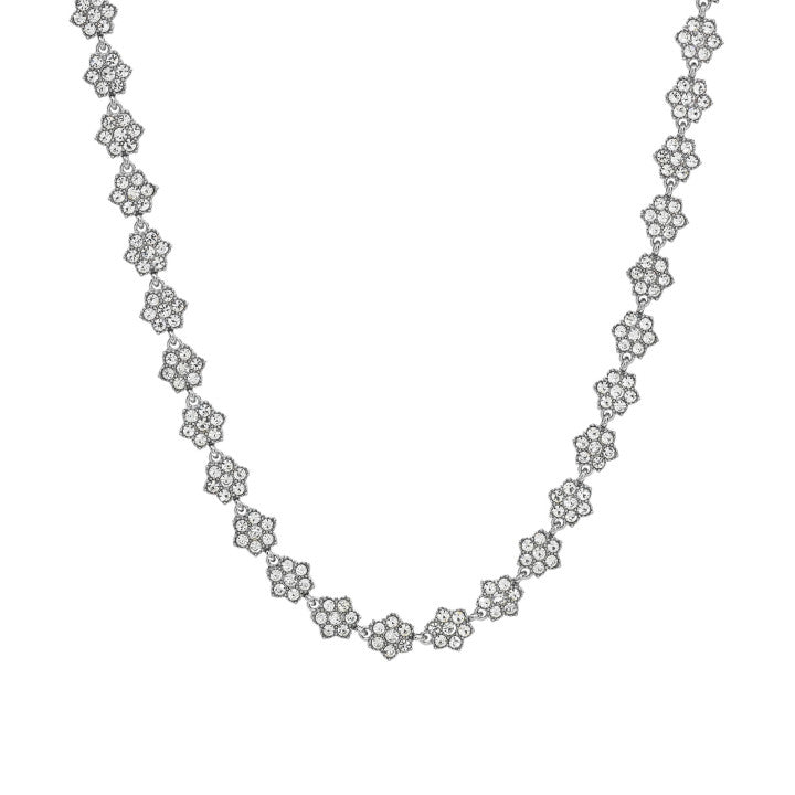 Collana Prestige Margherita e Zirconi - Acciaio inossidabile