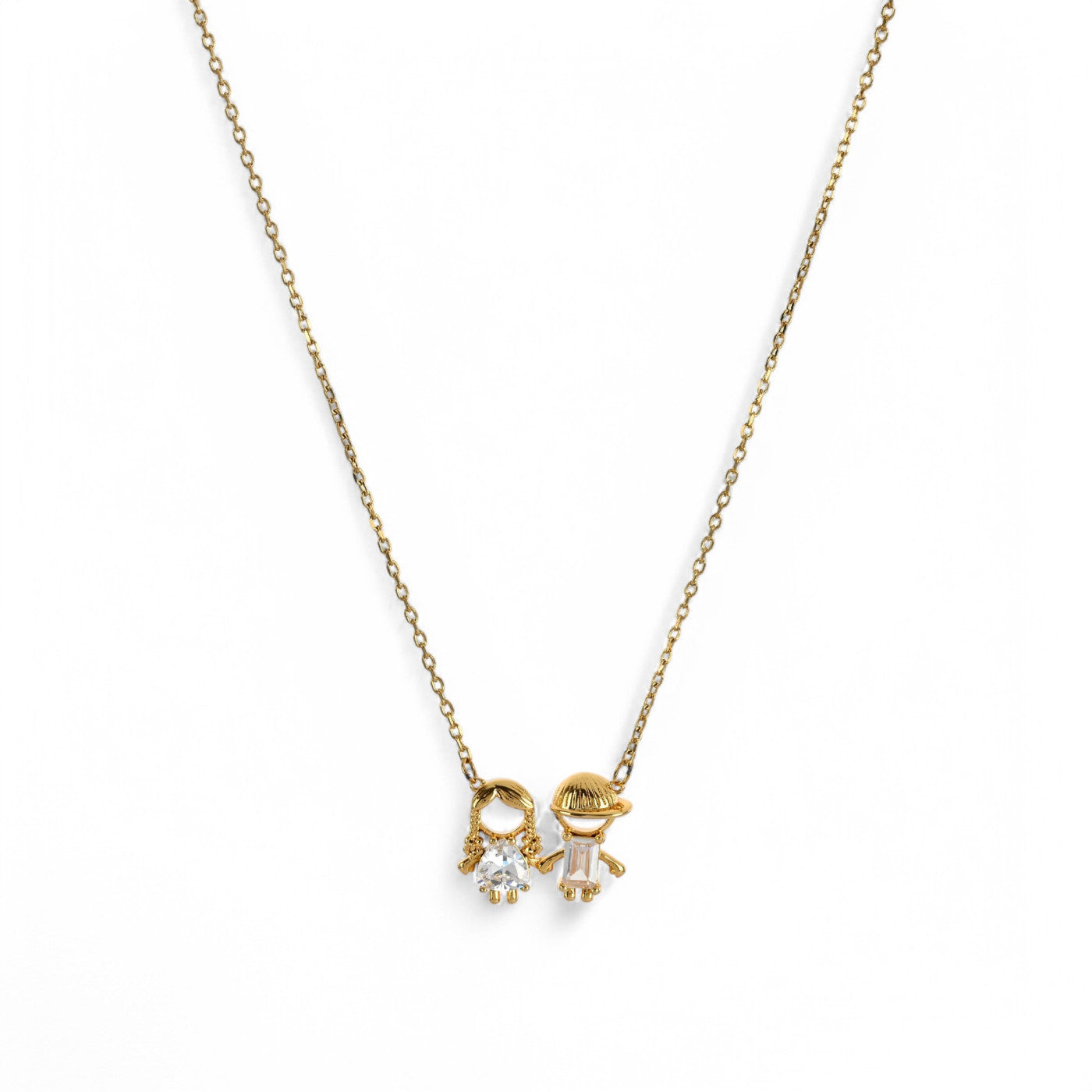 Collana BeLove con ciondolo coppia - Placcato in oro