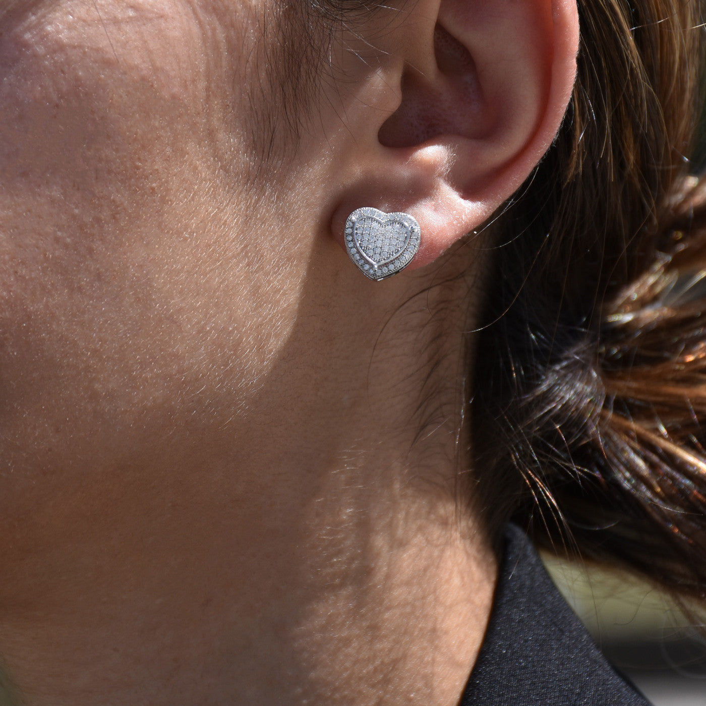 Orecchini BeLove a forma di cuore con zirconi - Placcato in oro