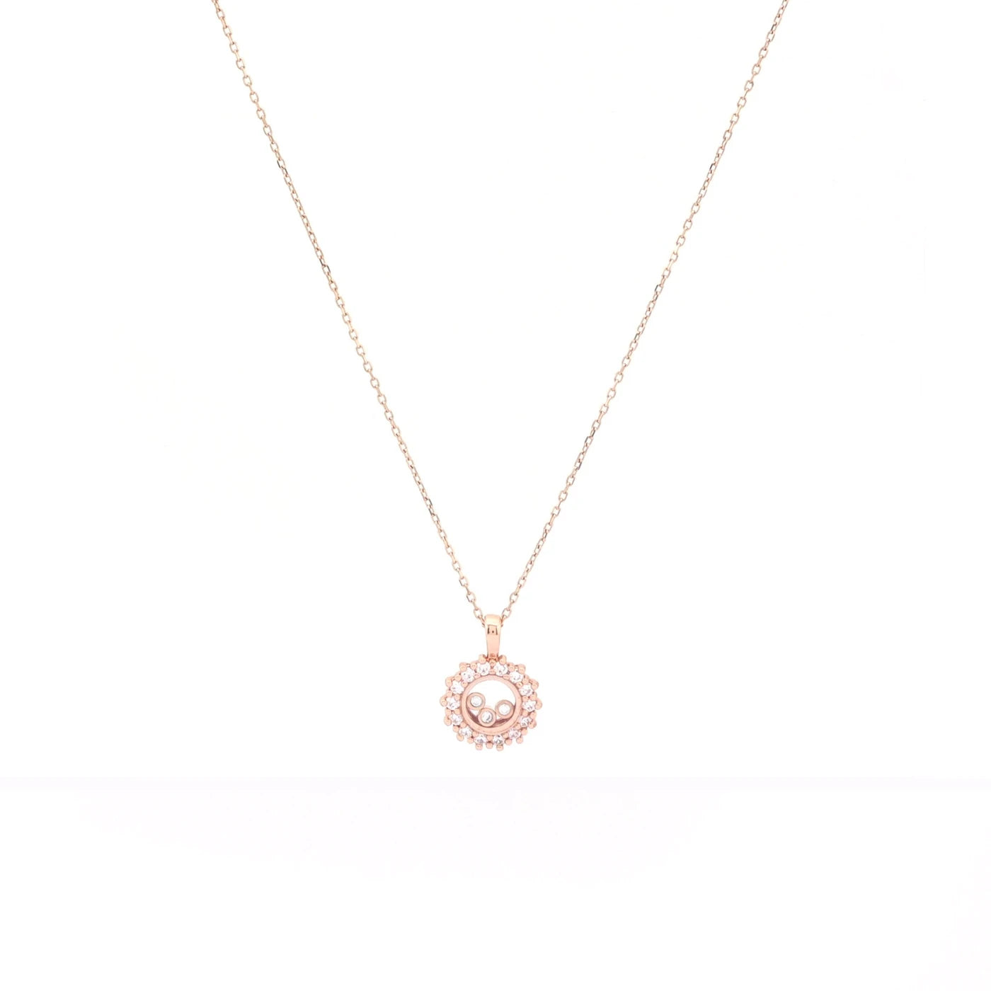 Collana semi preziosi rotondo irregolare - Placcato in oro