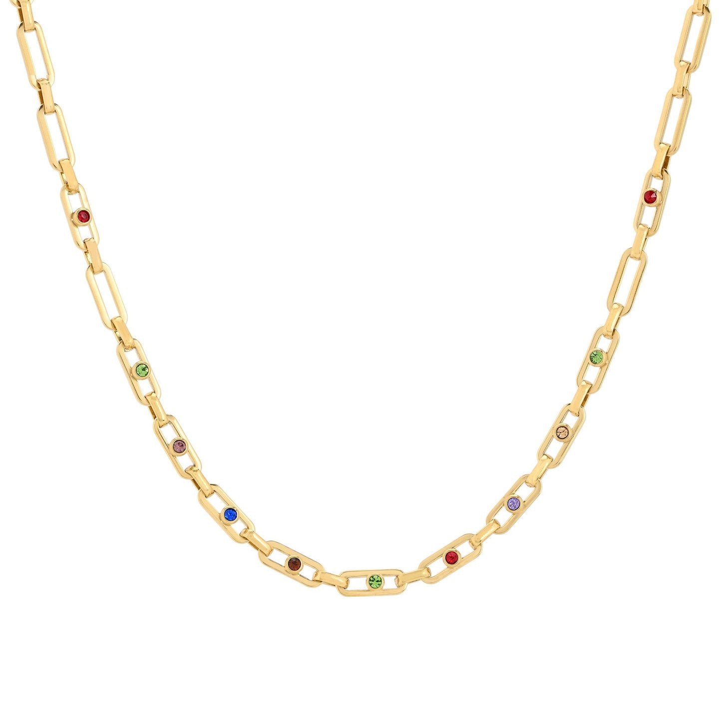 Collana in acciaio catena luminosa