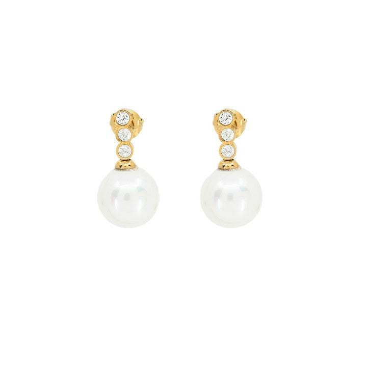 Orecchini Delicate con Perla - Acciaio inossidabile