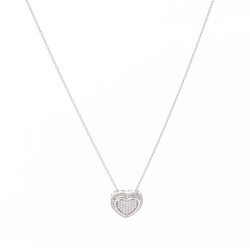 Collana BeLove a forma di cuore con zirconi - Placcata oro