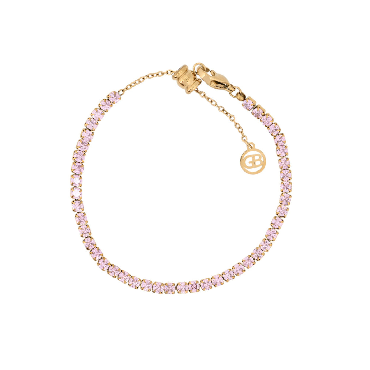 Bracciale in acciaio inox e zirconi rivière