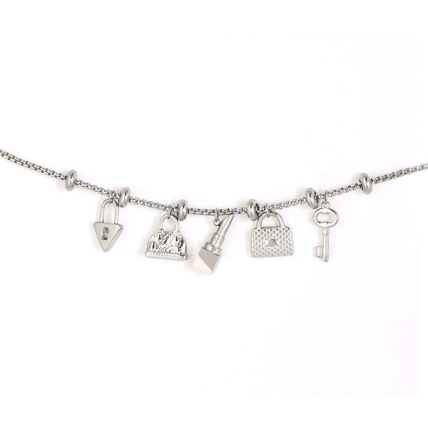 Bracciale con pendenti - Acciaio Inossidabile