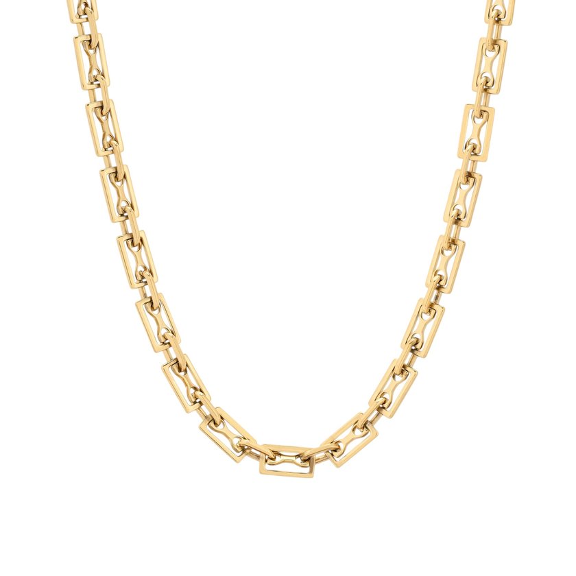 Collana link rettangoli - Acciaio Inossidabile