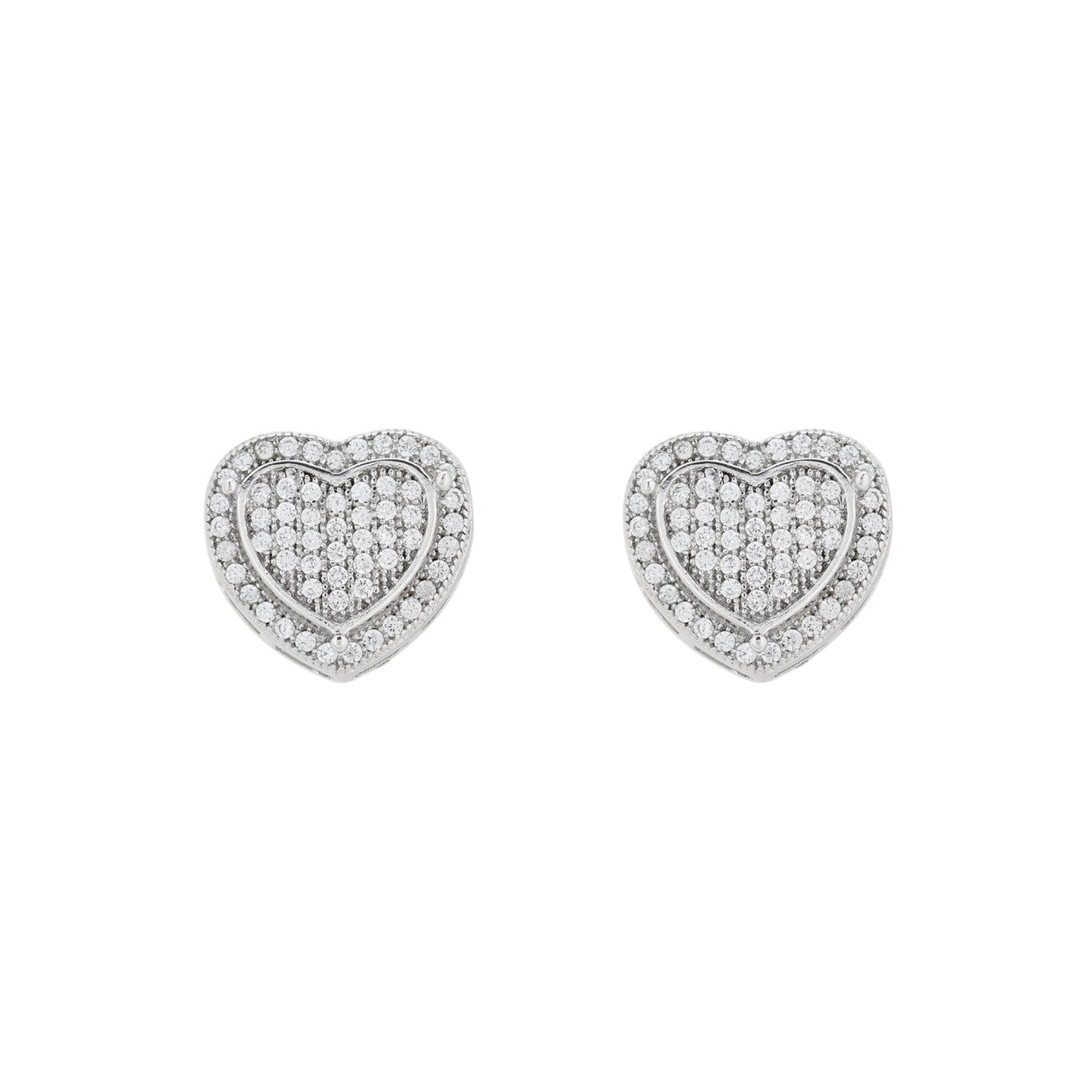 Orecchini BeLove a forma di cuore con zirconi - Placcato in oro