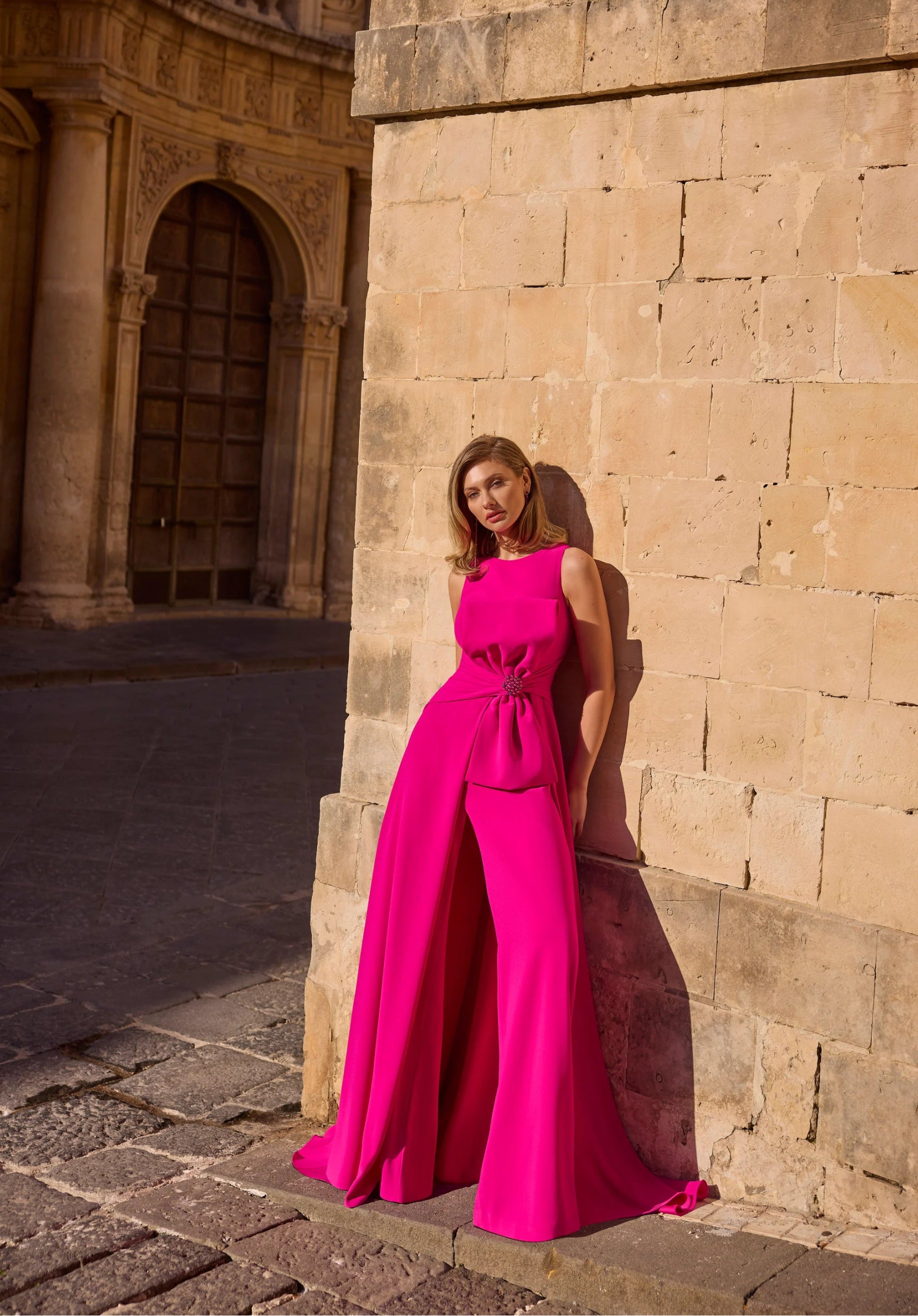Chiffon Corset Prom Dress with Detachable Sleeves