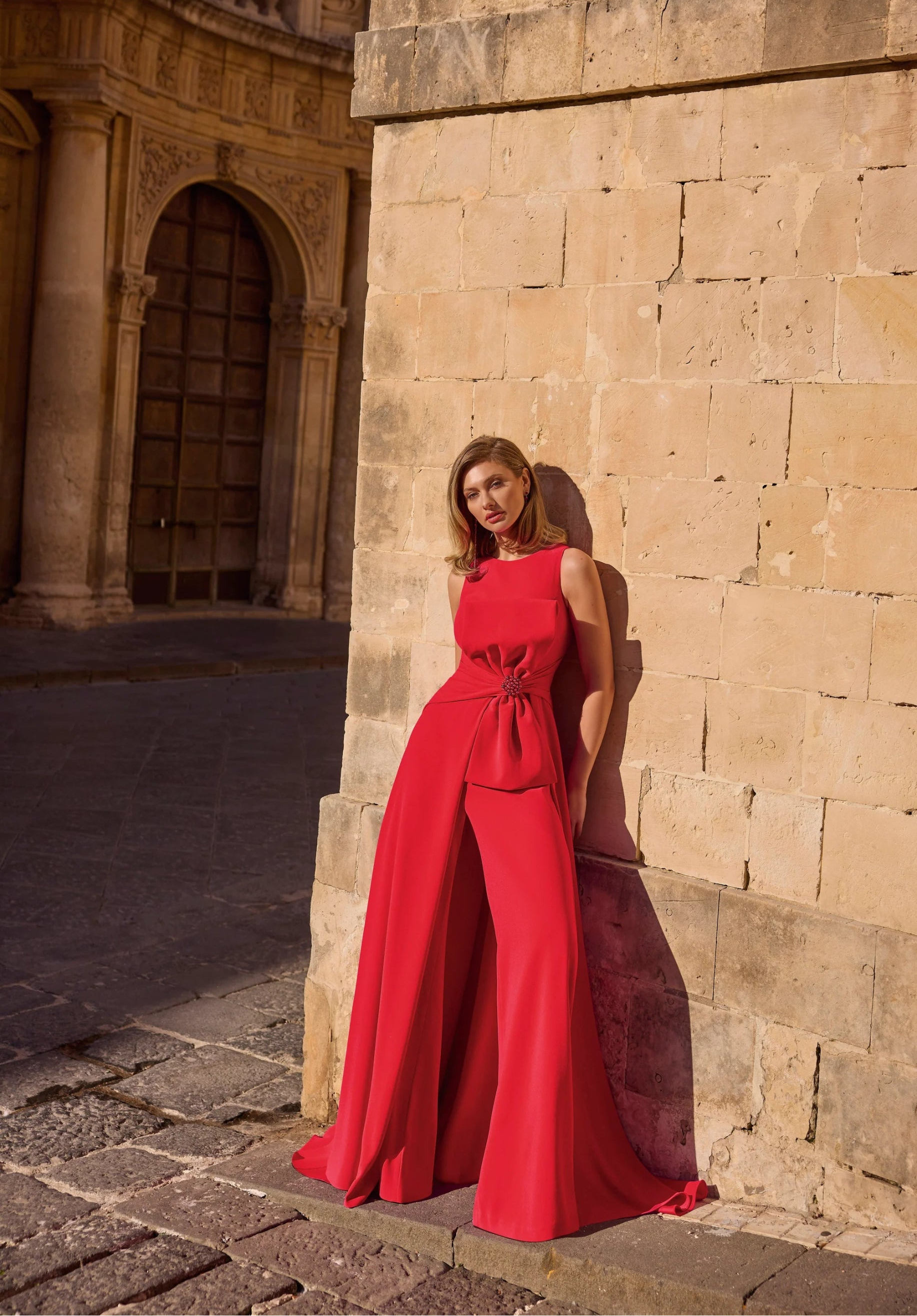 Chiffon Corset Prom Dress with Detachable Sleeves