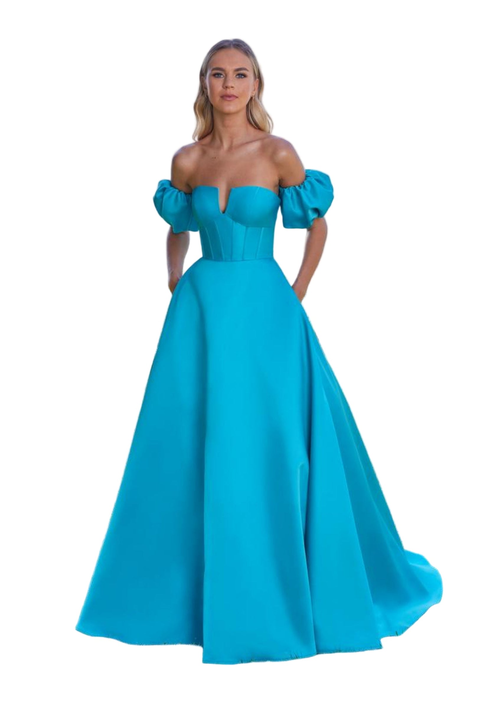 Abito Cerimonia Morilee Turchese - 49129