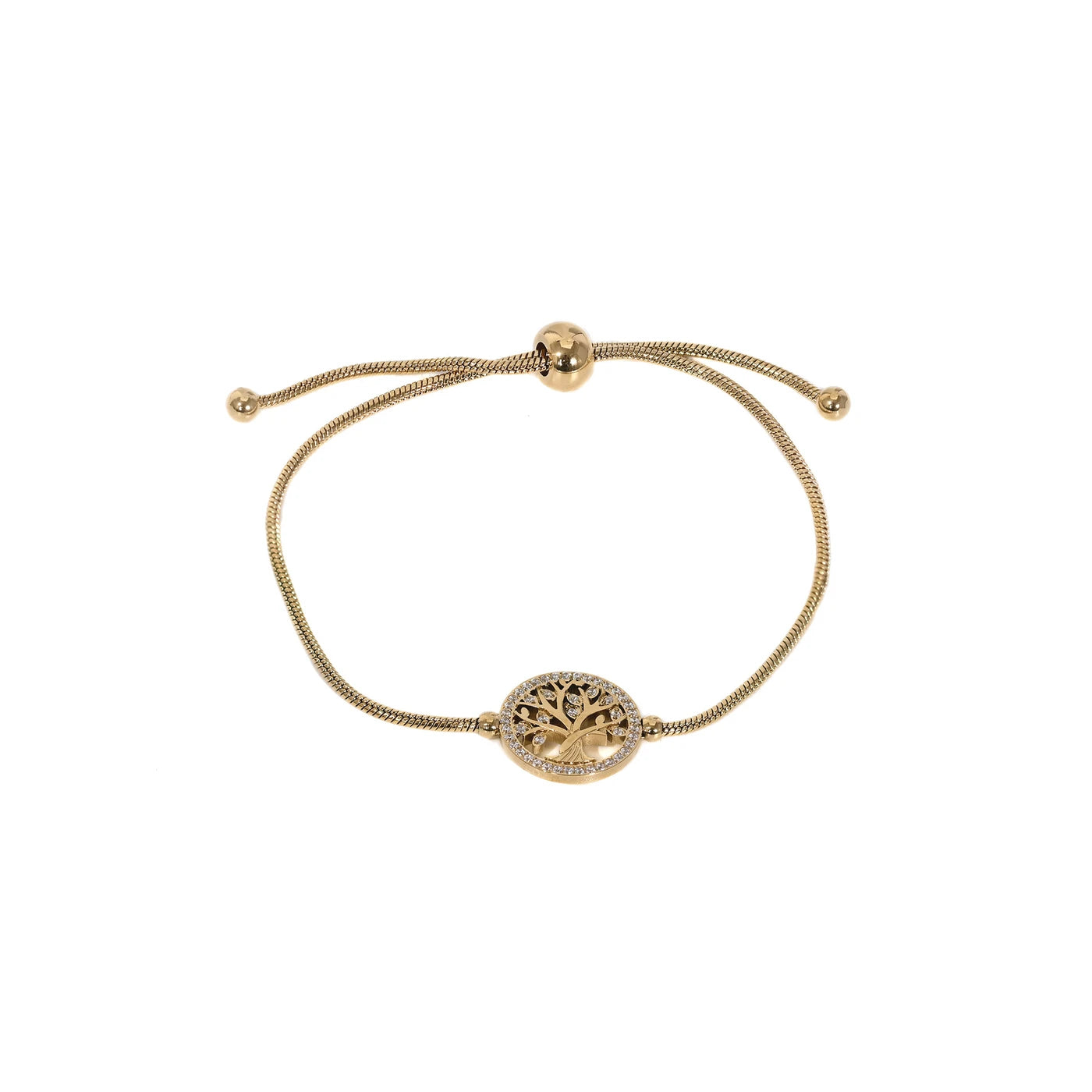 Bracciale Delicate albero della vita con zirconi