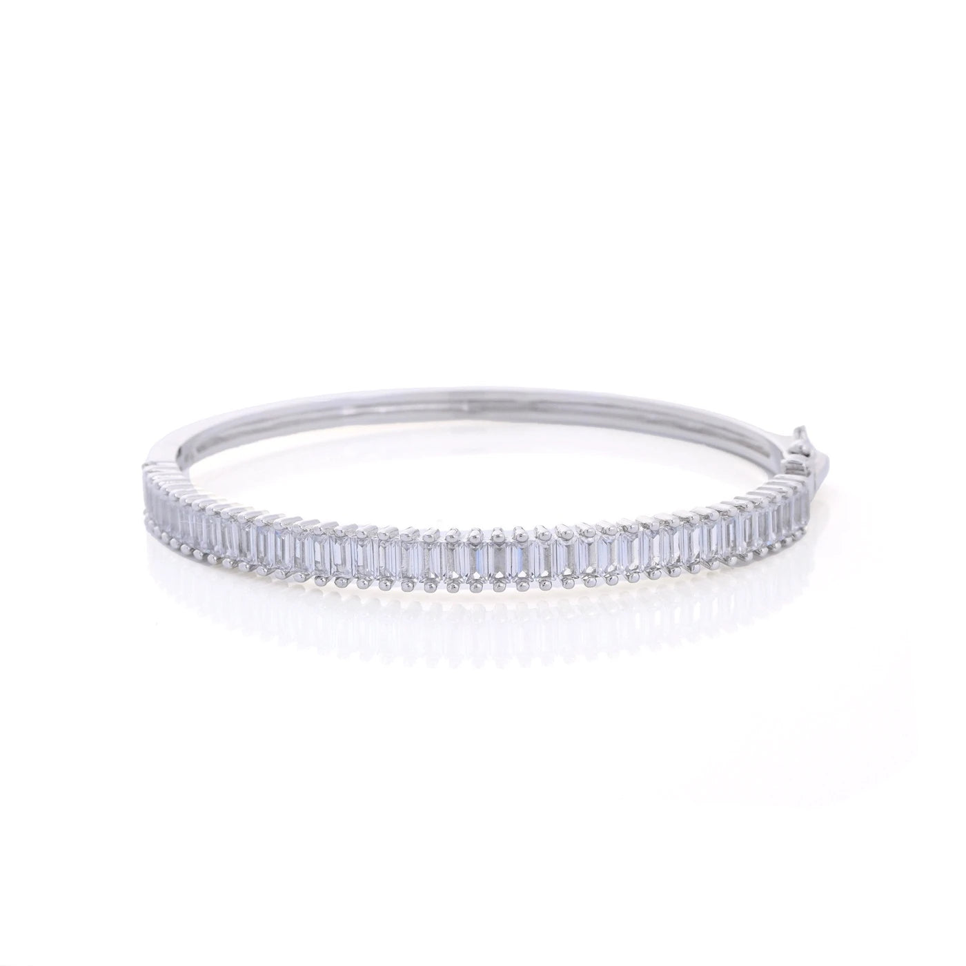 Bracciale rigido semi preziosi con rettangoli verticali