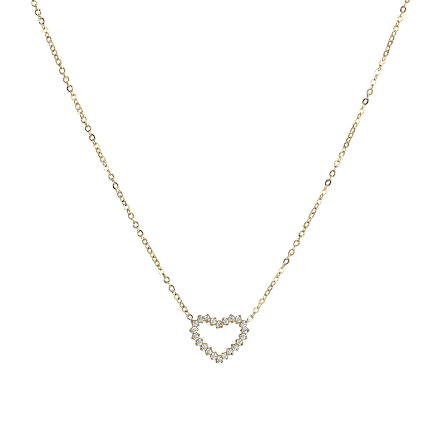 Collana Delicate cuore con zirconi