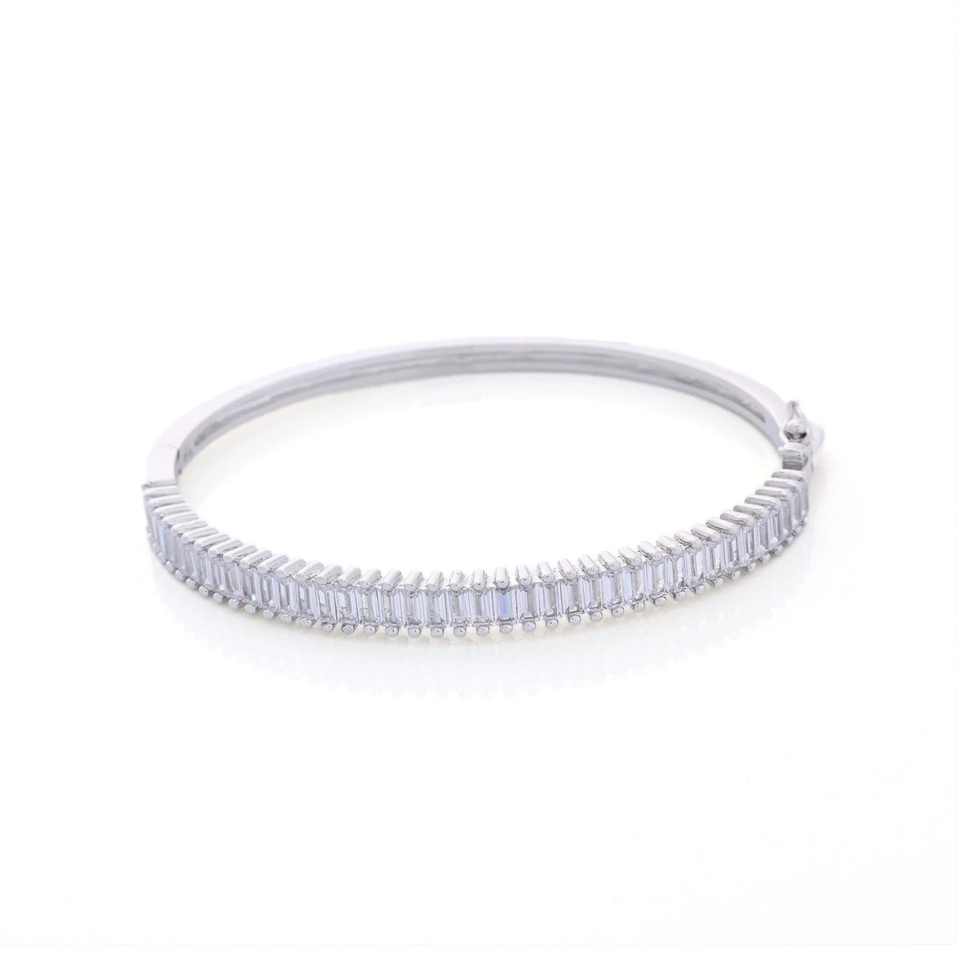 Bracciale rigido semi preziosi con rettangoli verticali
