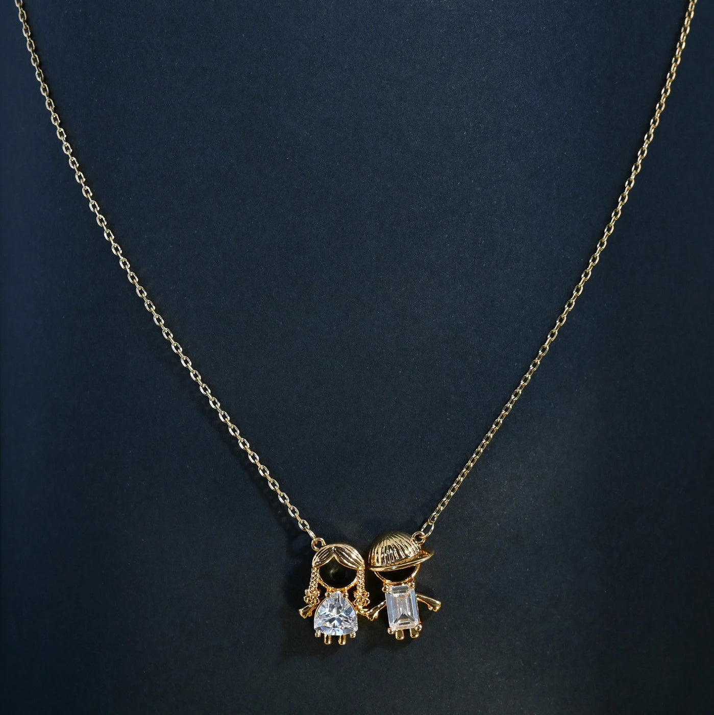Collana BeLove con ciondolo coppia - Placcato in oro