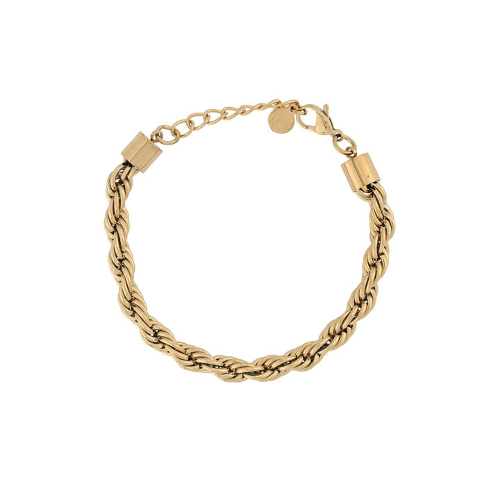 Bracciale corda intrecciata - Acciaio Inossidabile