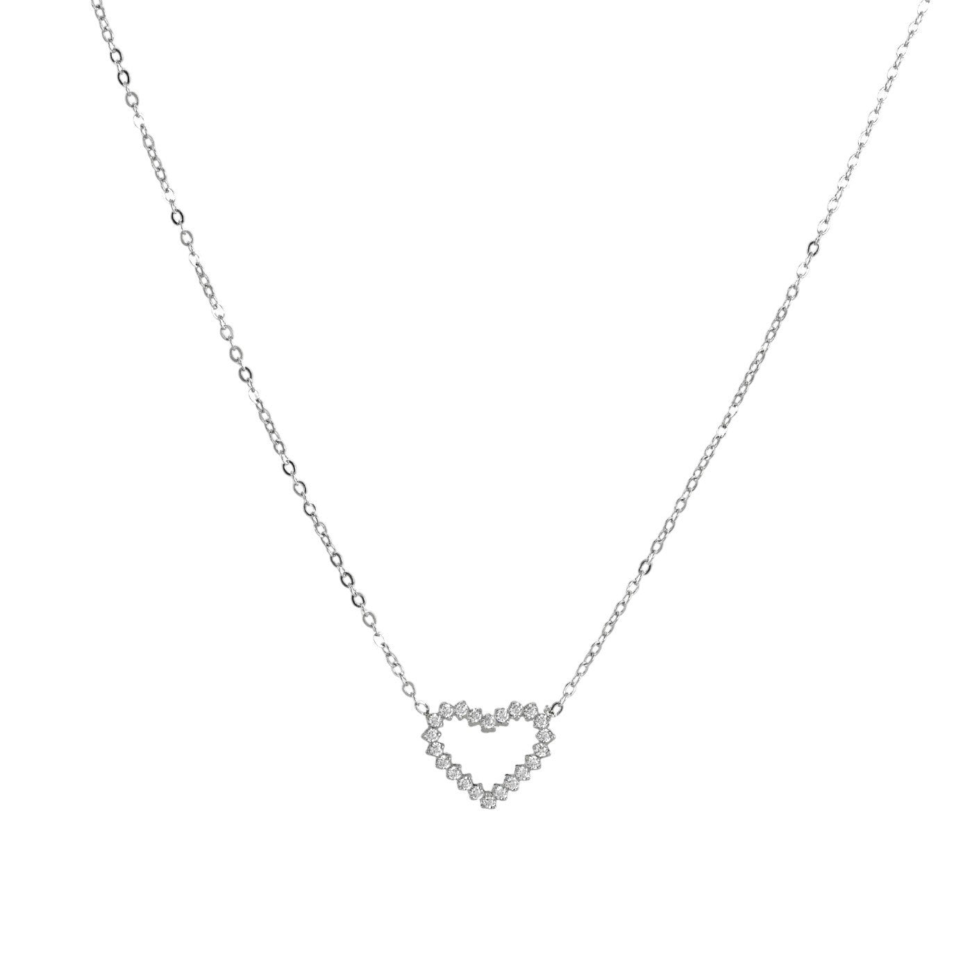 Collana Delicate cuore con zirconi