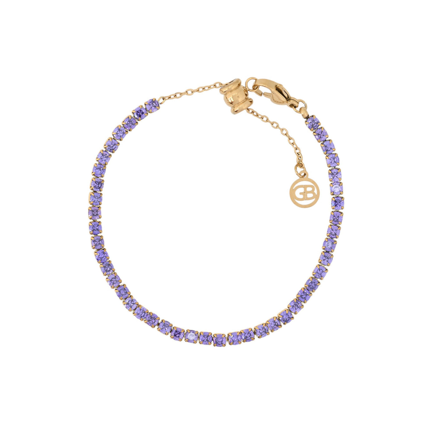 Bracciale in acciaio inox e zirconi rivière