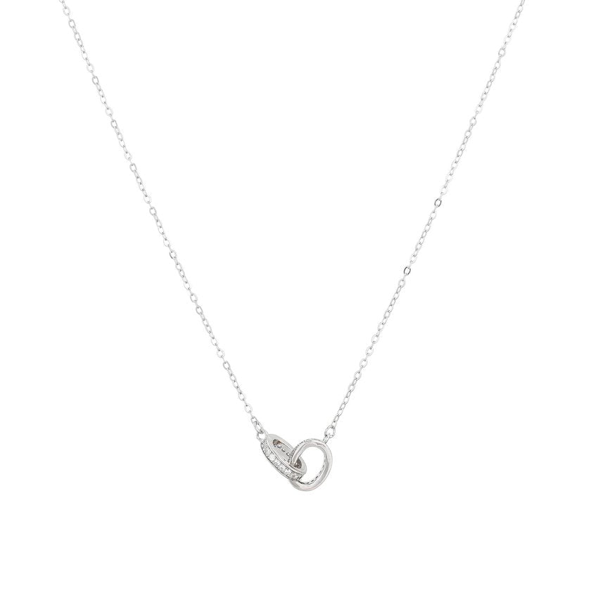 Collana Luxury con cerchi intrecciati - s925