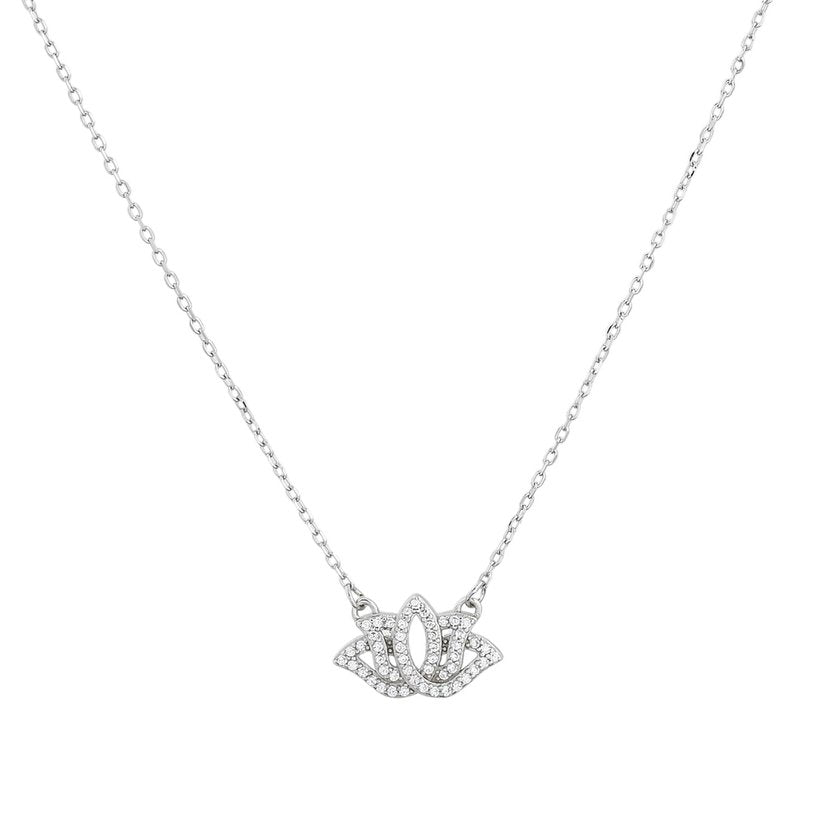 Collana fiore di loto - Argento 925
