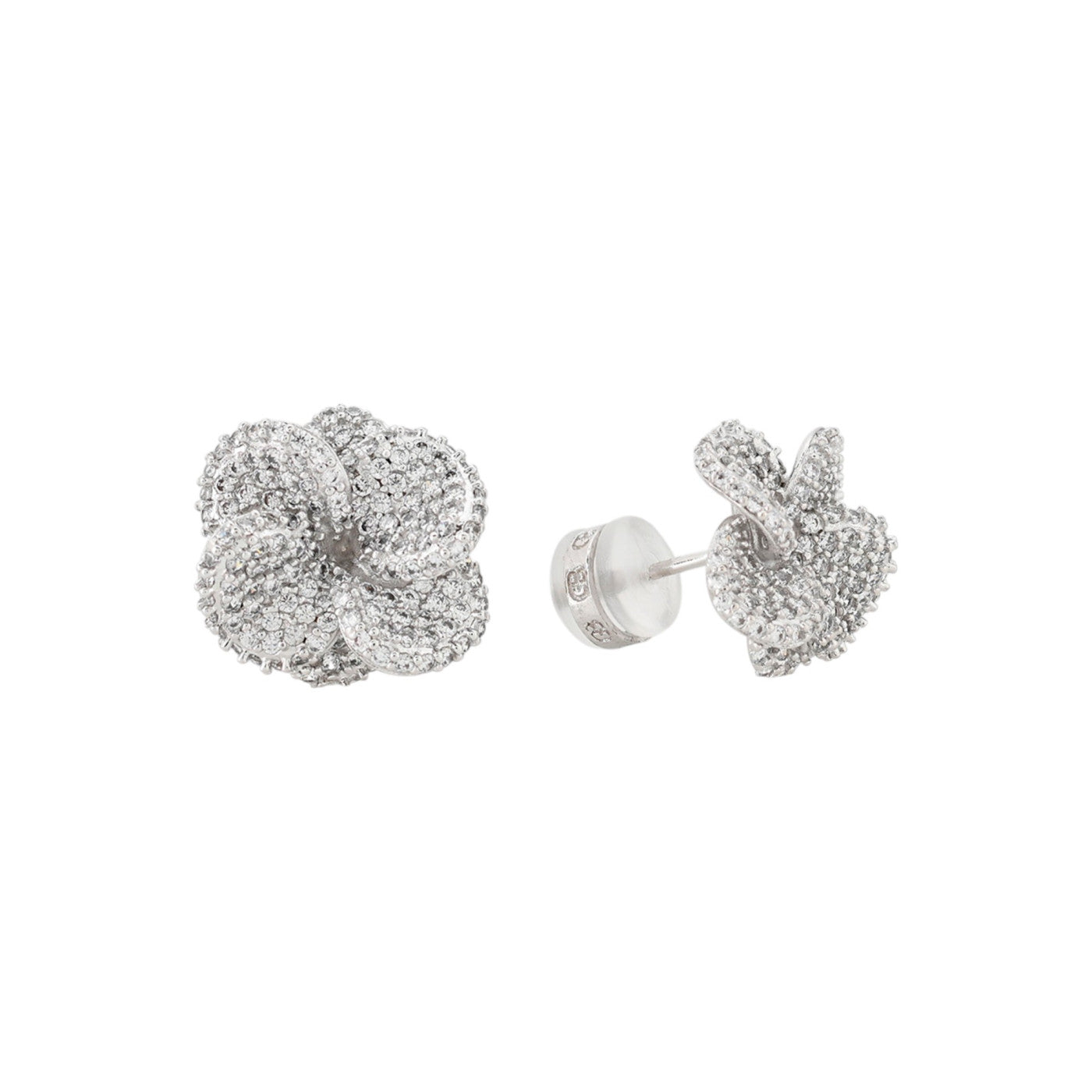 Orecchini BeLove fiore con zirconi - Placcato in oro